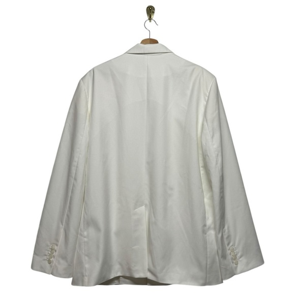 BAZILIKA Single-Breasted Oversized Blazer Milk OS - Picture 10 of 14
